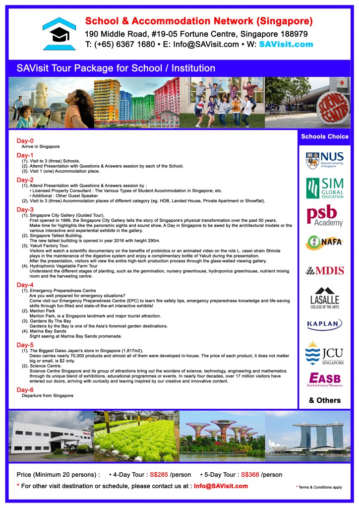 SAVisit Institution Tour Package